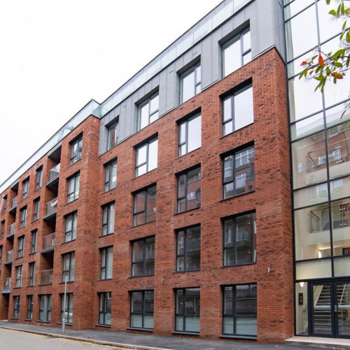 apartment block in a city centre